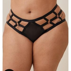Torrid Overt Strappy Mesh Hipster Panty